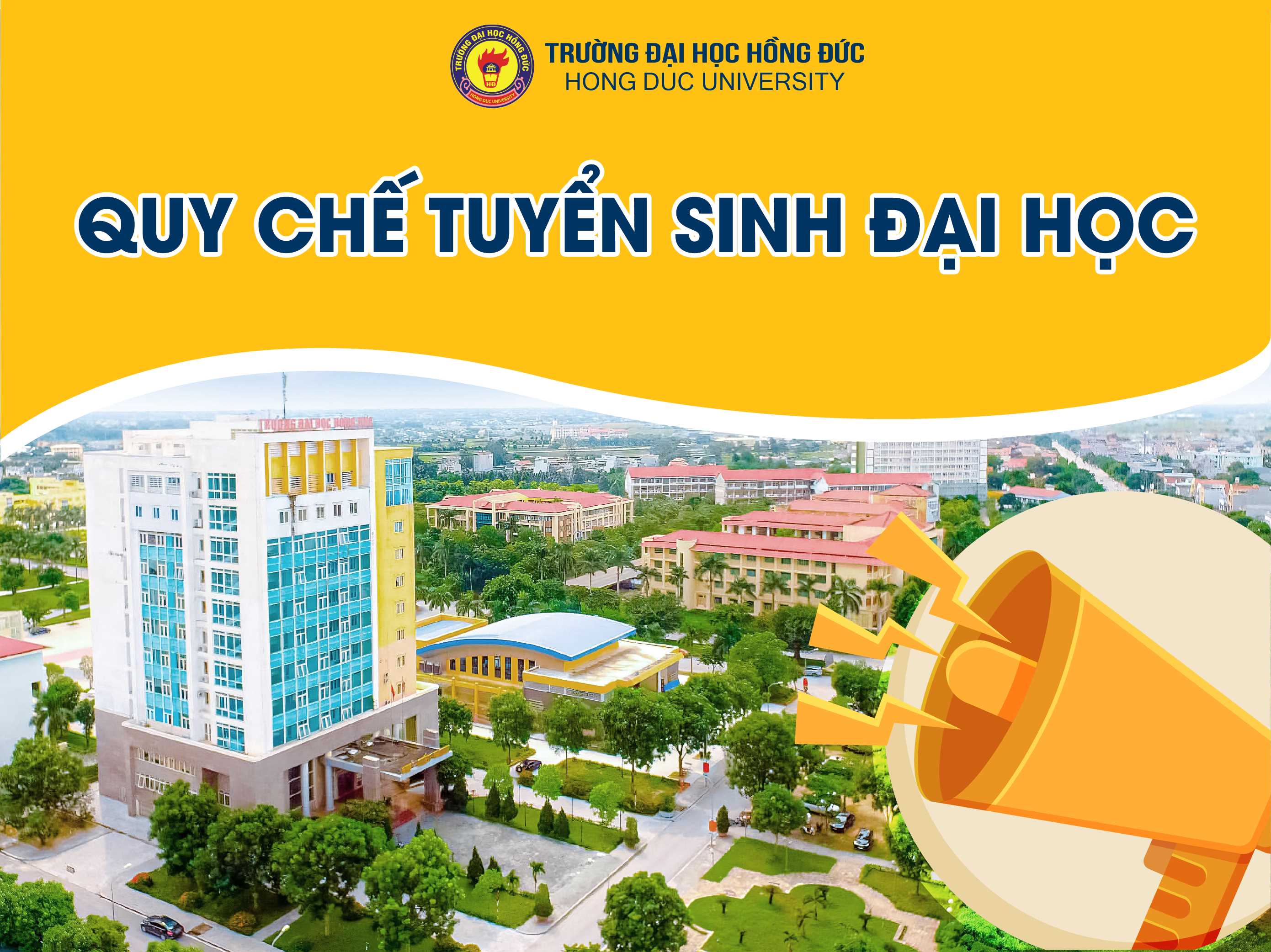 Quy chế tuyển sinh đại học của Trường Đại học Hồng Đức